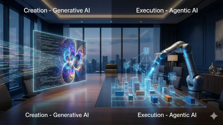 Read more about the article Agentic AI vs Generative AI: Why Your Board Needs to Know the Difference
